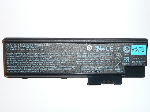 Acer Aspire 1689 laptop akkumulátor, gyári új, 4 cellás (2200mAh)