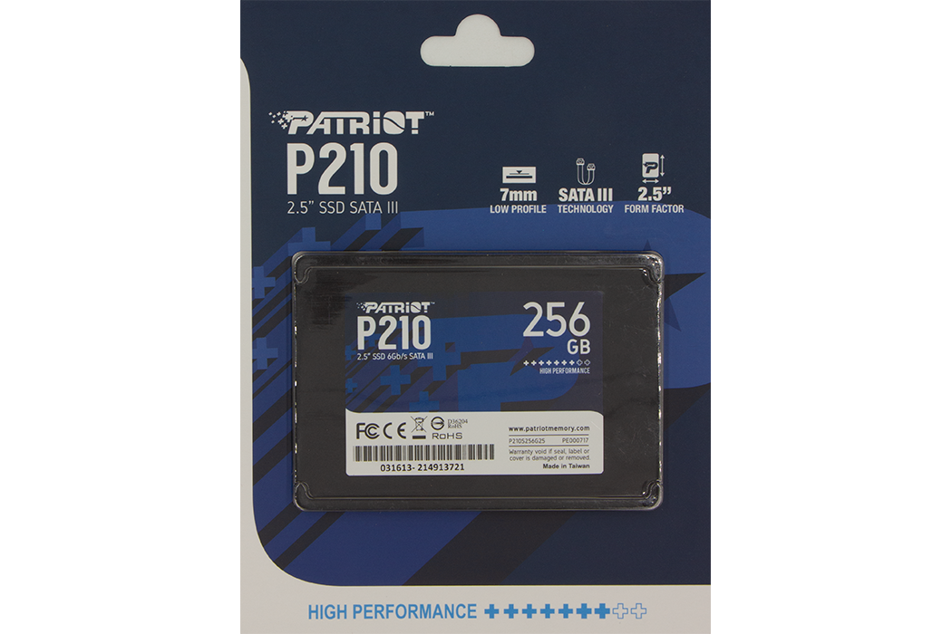 Patriot 256GB SSD meghajtó P210 | 3 év garancia! 