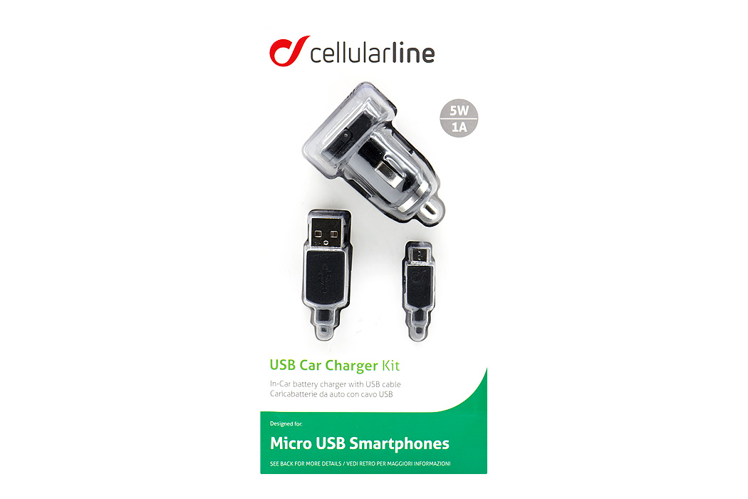 Cellularline univerzális microUSB átalakító autós tablet/telefon töltő (CBRUSBCCMICROUSB)