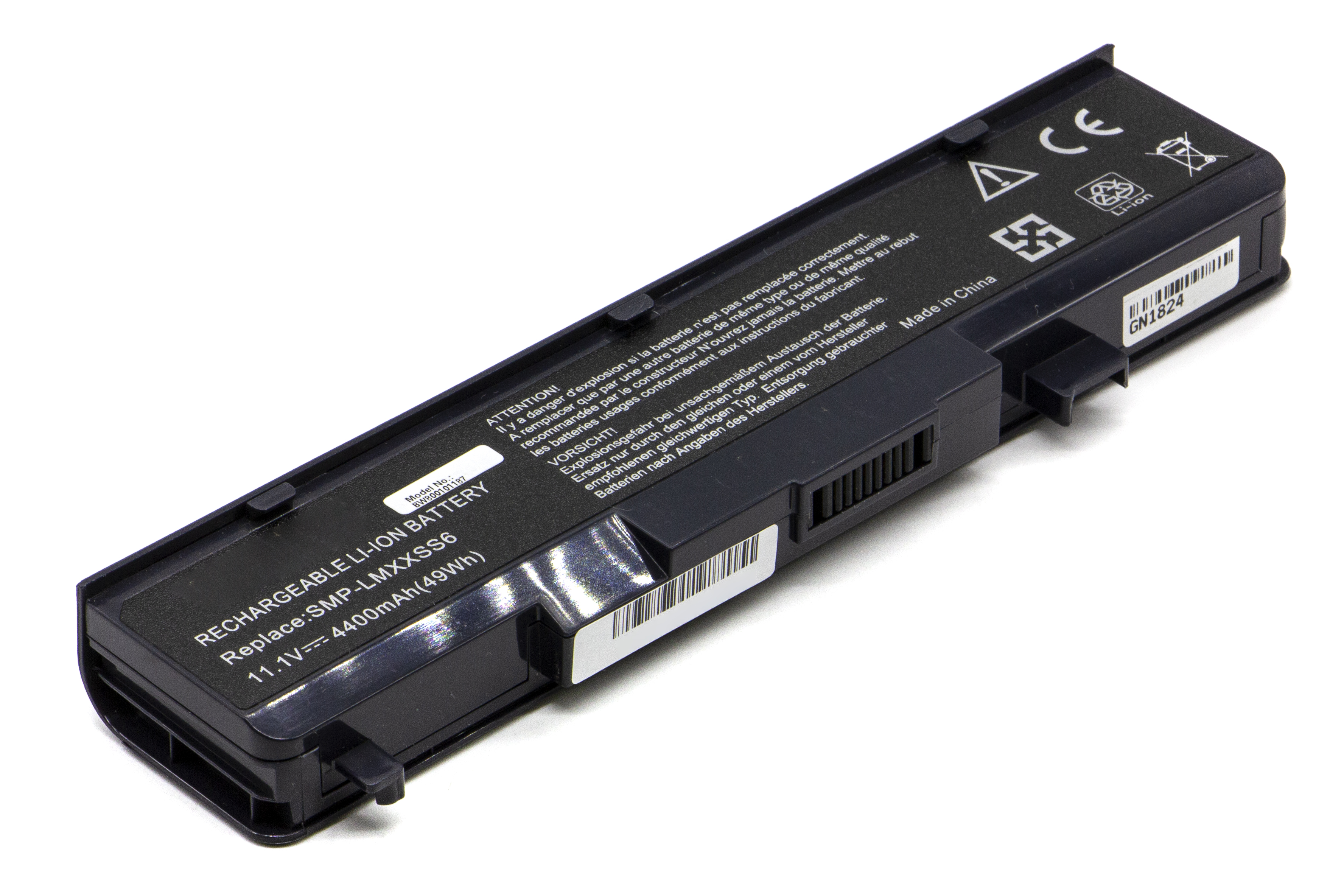 Fujitsu-Siemens Amilo L1310GW laptop akkumulátor, új, gyárival megegyező minőségű helyettesítő, 6 cellás (4400-5200mAh)
