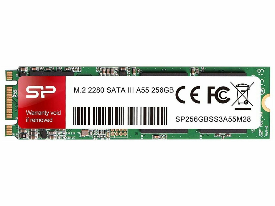 Silicon Power A55 256GB M.2 SATA SSD kártya, (2280)(SP256GBSS3A55M28)