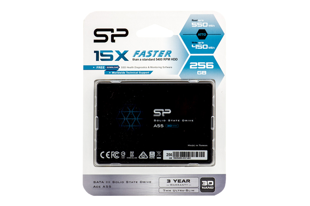 Silicon Power 256GB SSD (SP256GBSS3A55S25) | 3 év garancia! | Ingyenes beszereléssel!