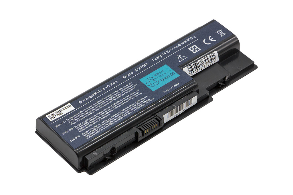 Acer Aspire 7520 laptop akkumulátor, új, gyárival megegyező minőségű helyettesítő, 8 cellás (4400-5200mAh)