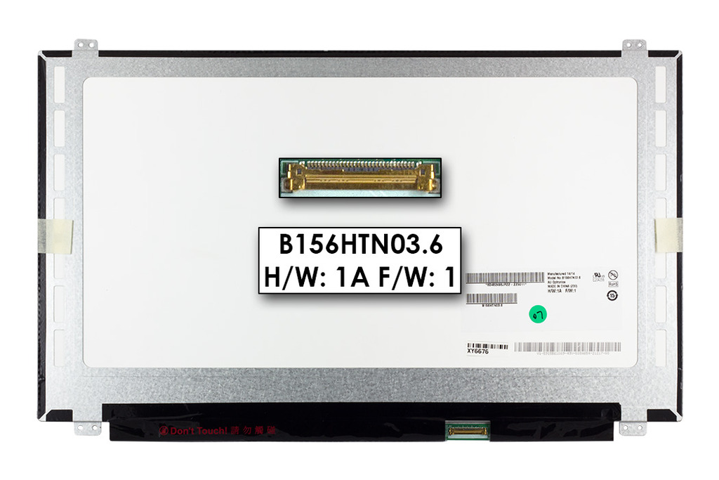Gyári új matt 15.6'' Full HD (1920x1080) LED eDP Slim kijelző (359.5mm széles) (csatlakozó: 30 pin - jobb)