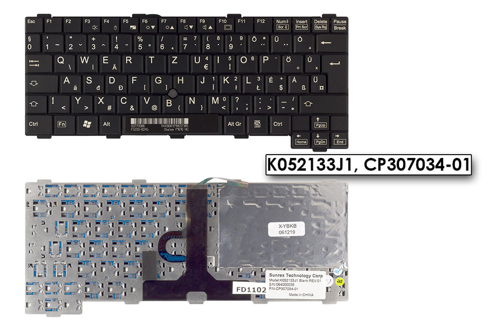 Fujitsu-Siemens LifeBook P1610 gyári új magyar billentyűzet (K052133J1)