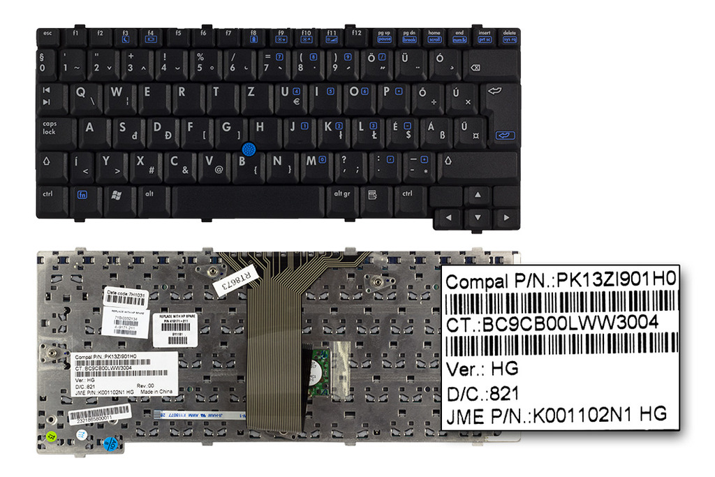 HP Compaq nc4200, nc4400, tc4200, tc4400 gyári új magyar billentyűzet (419171-211)