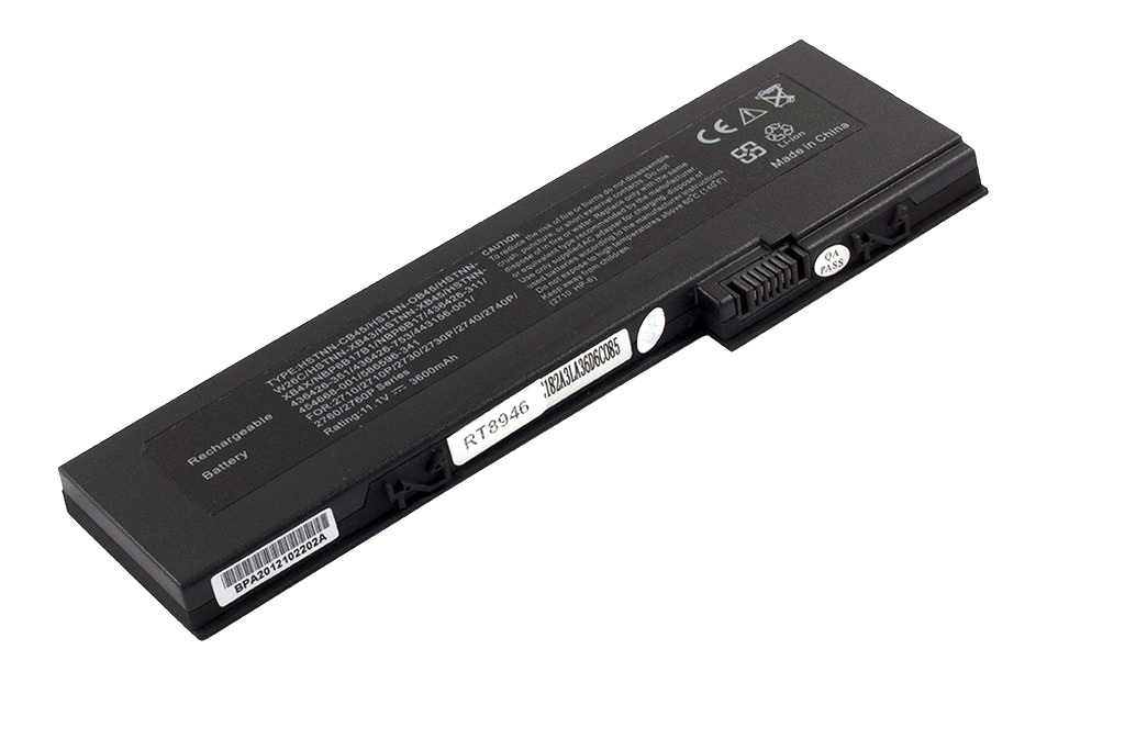 HP Compaq 2710 laptop akkumulátor, új, gyárival megegyező minőségű helyettesítő, 6 cellás (3600mAh)