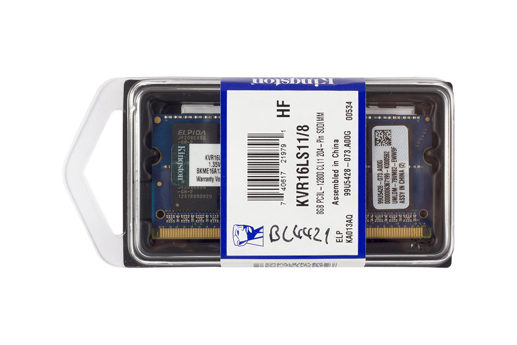 8GB DDR3L 1600MHz gyári új low voltage memória