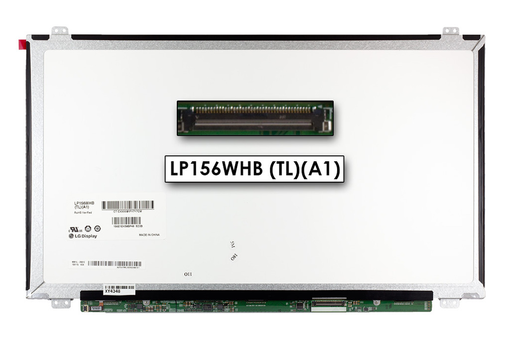 Gyári új fényes 15.6'' HD (1366x768) LED Slim kijelző (csatlakozó: 40 pin - jobb)