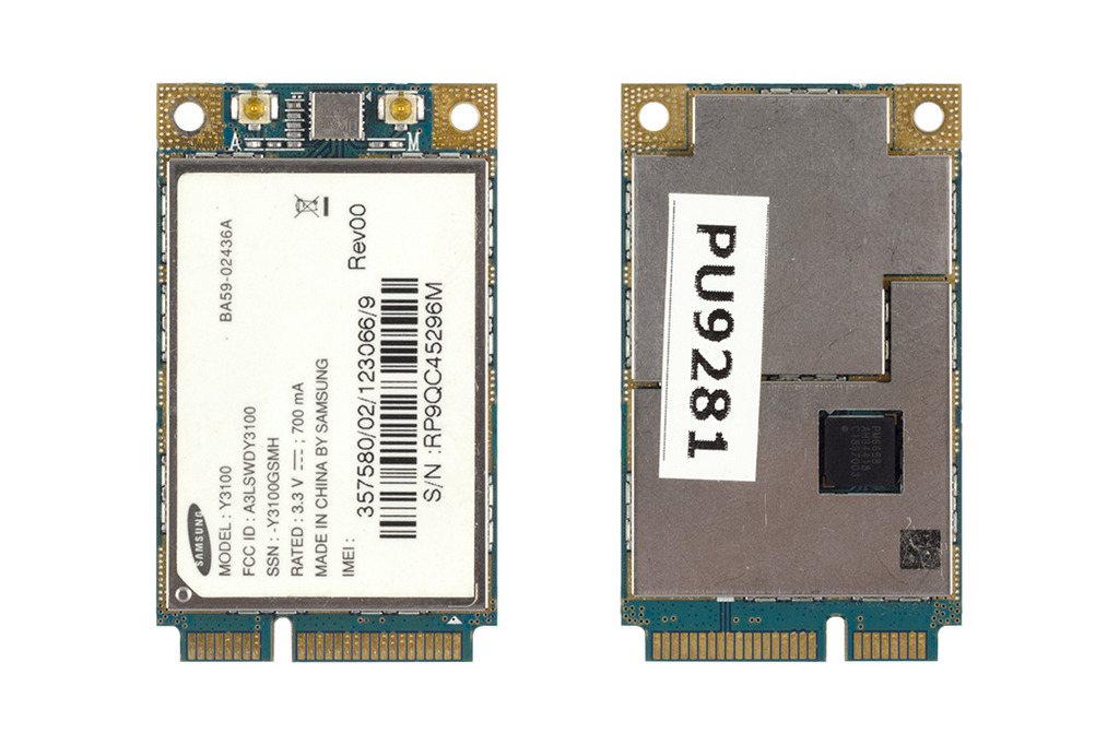 Samsung Y3100 3G HSDPA mobil internet modem (Mini PCI-e), GT-Y3100