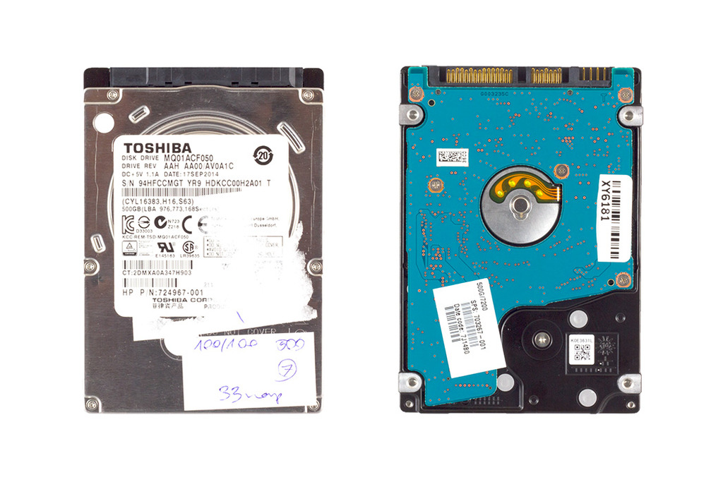 Toshiba 500GB használt SATA3 winchester (MQ01ABF050)