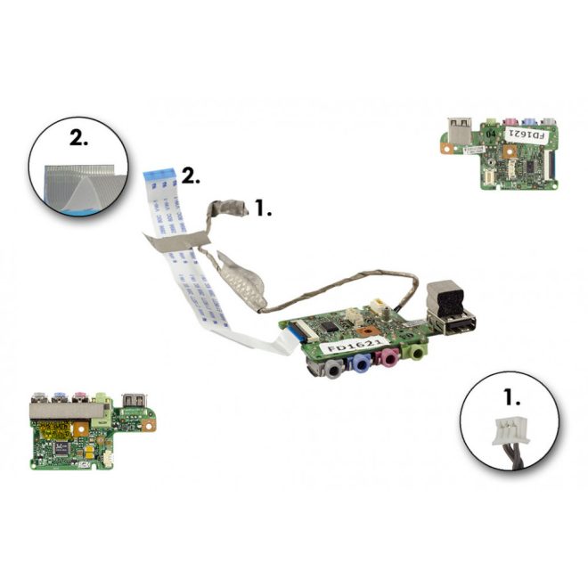 MSI VR630X használt Audio/USB panel (MS-1671C)