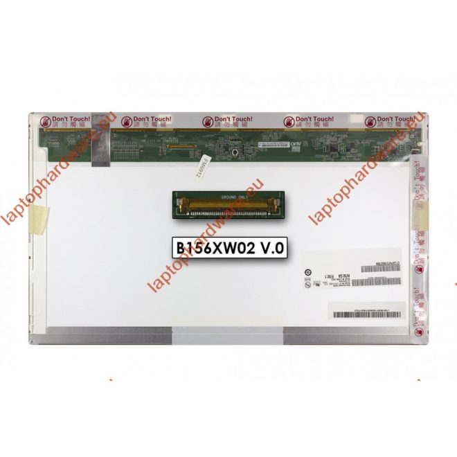 AUO B156XW02 V.0 (15.6 inch) 1366x768 HD LED használt fényes kijelző