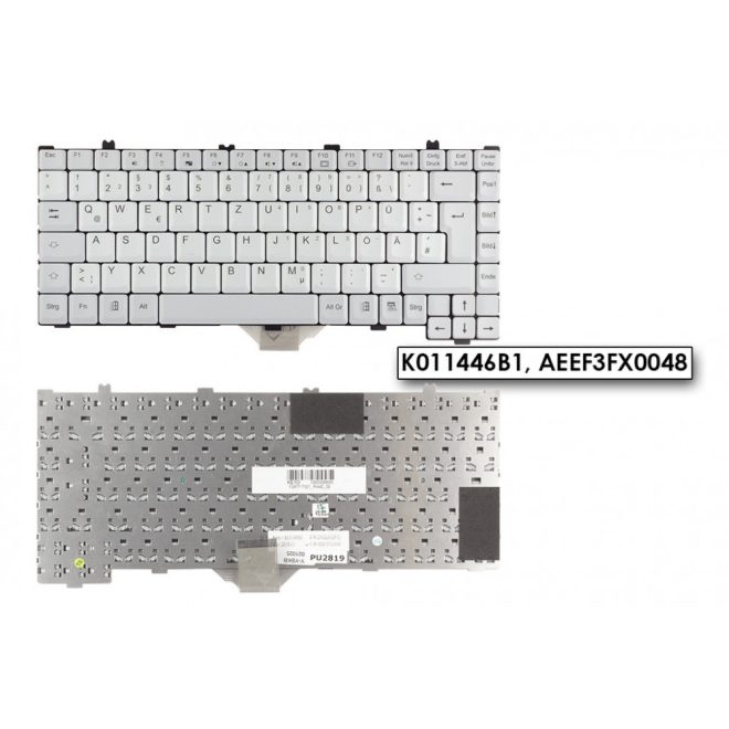 Fujitsu LifeBook C1010 szürke német  Laptop billentyűzet