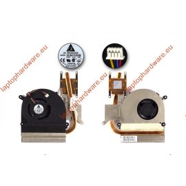   Asus K40IN, K50IN, K60IN, K51AC használt komplett hűtőegység (13GNVY1AM010-1)