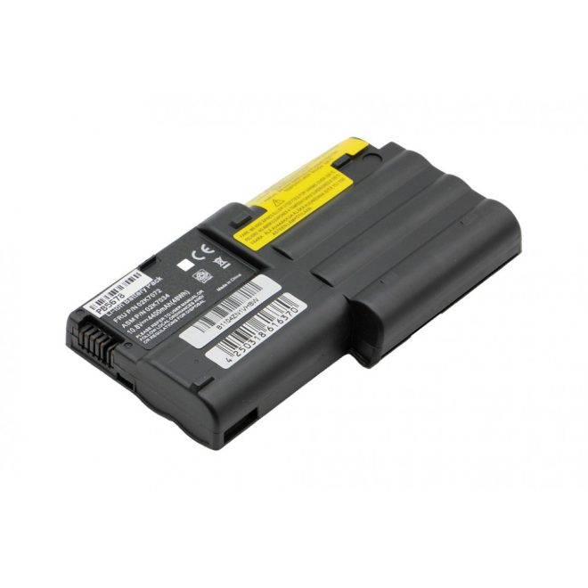 IBM ThinkPad T ThinkPad T22 Laptop Akkumulátor, új, gyárival megegyező minőségű helyettesítő, 6 cellás (4400mAh)