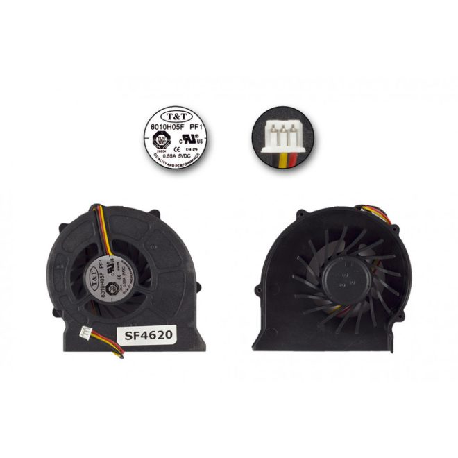 MSI EX600, VR600, EX600 gyári új hűtő ventilátor, beszerelési lehetőséggel, (6010H05F PF1)