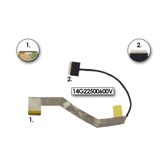 Asus EEEPC 1011PX, 1015PX, 1015BX gyári új LCD kijelző kábel, 14G22500600V