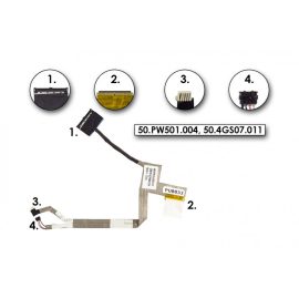   Acer Aspire 1430, 1830, Aspire One 721, 753 gyári új LCD kijelző kábel, 50.PW501.004