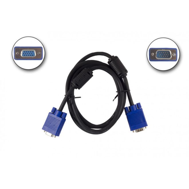 VGA Monitor Hosszabbító kábel 1,8m Apa/Anya