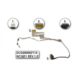   Acer Aspire 5935, 5942G használt kijelző kábel, webkamera csatlakozóval (DC020000ZY10,NCQD1)