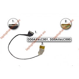   Compaq Presario CQ56, CQ62, HP G56, G62 használt LCD kábel, DD0AX6LC001