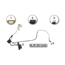   Asus U46, U46E használt LCD kábel, mikrofonnal (42.W1501GA0)