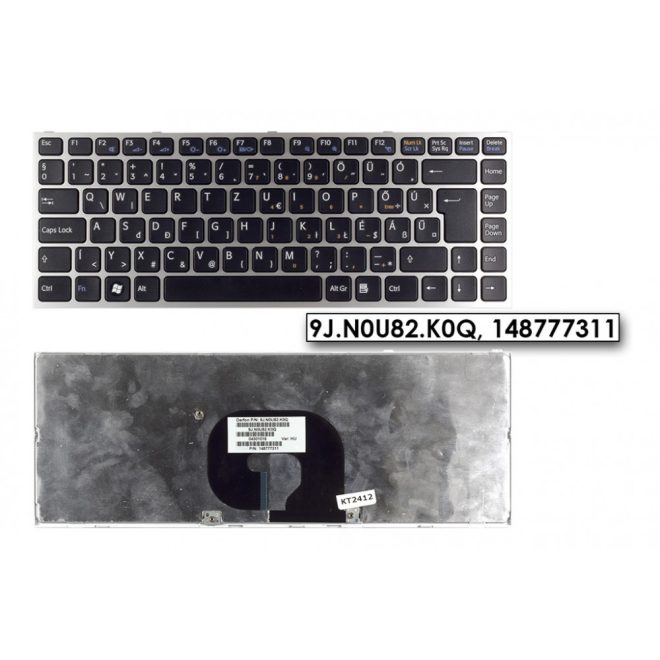 Sony VPC VPC-Y11S1ES ezüst-fekete magyar Laptop billentyűzet