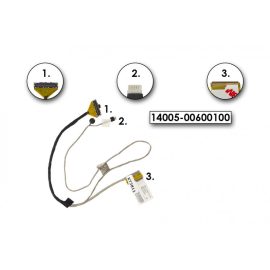   Asus K56CA, K56CM, K56CB gyári új LCD kábel, 14005-00600100, 14005-00600000