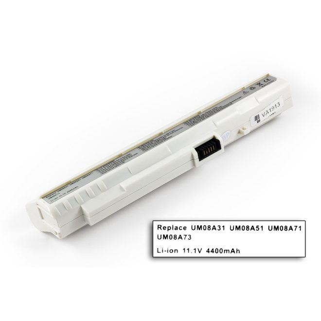 Acer Aspire ONE A110-1295 Laptop akkumulátor, új, gyárival megegyező minőségű helyettesítő, 6 cellás (4400mAh)