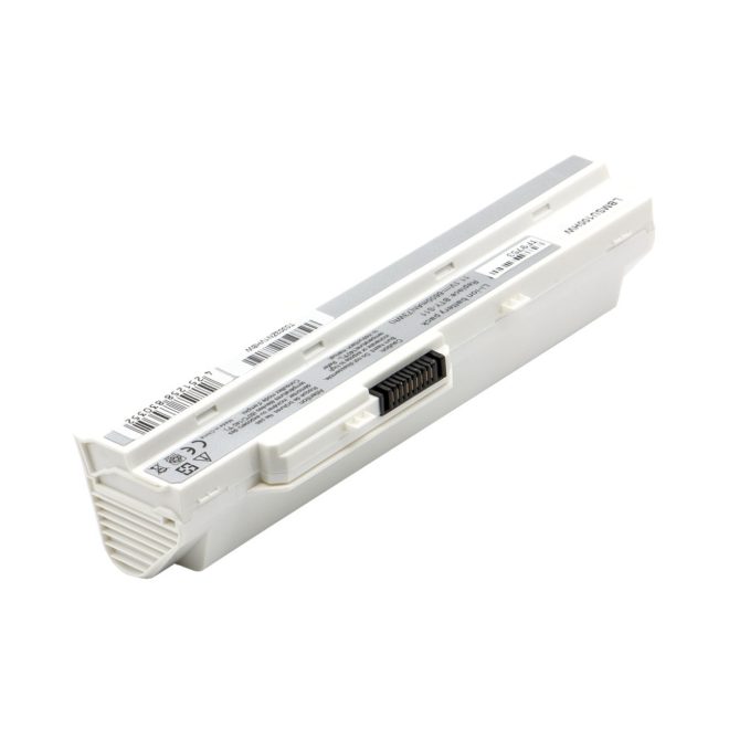 MSI Wind U90, U100, U130 helyettesítő új 9 cellás 6600mAh fehér akkumulátor (BTY-S12)