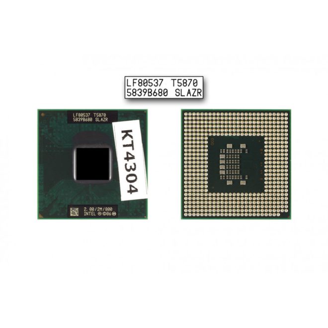 Intel Core 2 Duo T5870 2GHz használt CPU, SLAZR
