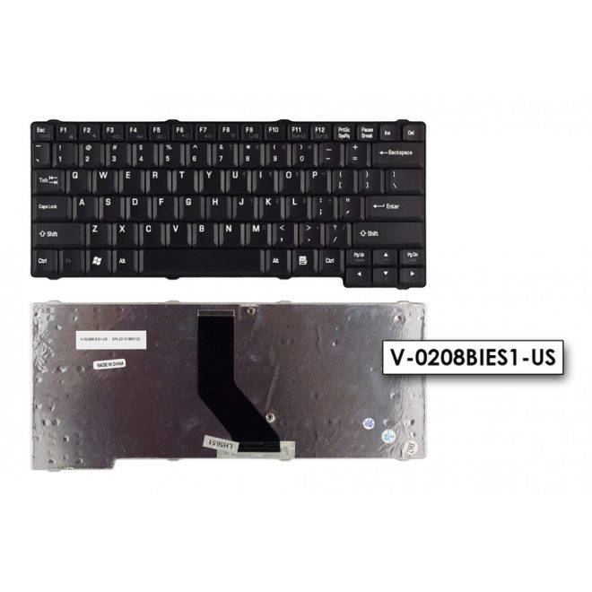Toshiba Satellite Pro L20 fekete US angol Laptop billentyűzet