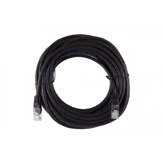 10m CAT5e fekete UTP Patch kábel
