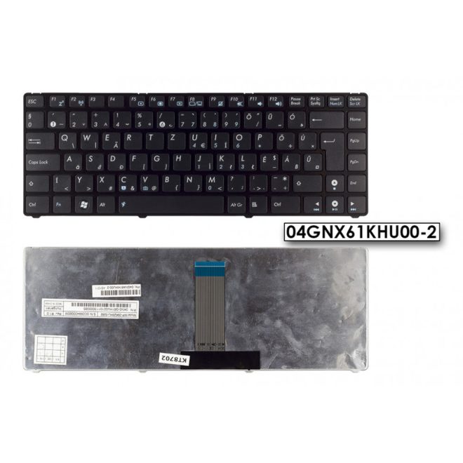 Asus B23E MAGYAR fekete laptop billentyűzet (04GNX61KHU00-2)