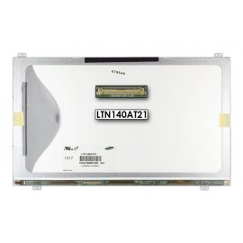   Gyári új fényes 14.0' HD (1366x768) LED Slim kijelző (csatlakozó: 40 pin - bal) LTN140AT21-001
