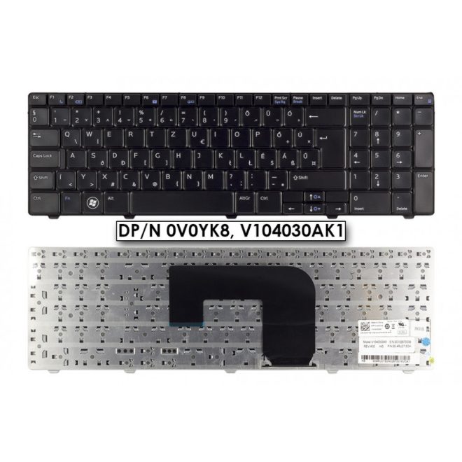 Dell Vostro 3700 fekete magyar Laptop billentyűzet