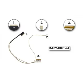   Samsung QX410, QX411, QX412, QX511 gyári új LCD kijelző kábel, BA39-00986A