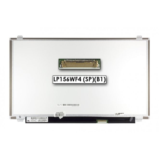 15.6" Full HD IPS Slim kijelző - Gyári új, matt, eDP LED, 30 pin (jobb oldali csatlakozó), 359,5 mm széles