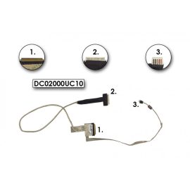   Toshiba Satellite L500, L505 sorozat gyári új LED LCD kábel, DC02000UC10