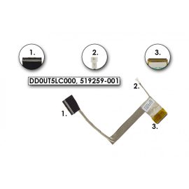   HP Pavilion DV7-2000, DV7-3000 gyári új LCD kijelző kábel, DD0UT5LC000, 519259-001