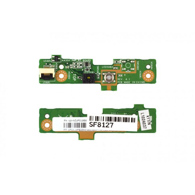 Asus K43SJ, K43SM, K43SV gyári új bekapcsoló gomb panel, 60-N3UPS1000-I01