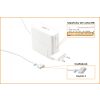 Apple 20V 4.25A 85W MagSafe 2 helyettesítő új töltő (A1424)