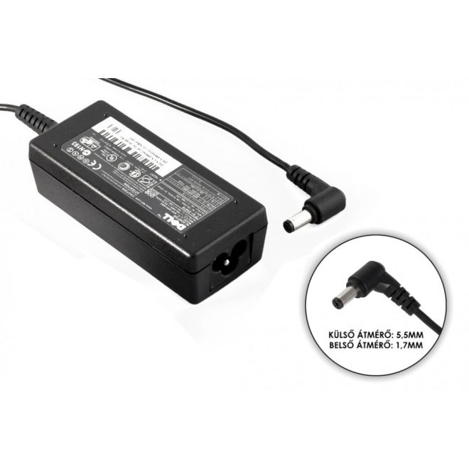 Dell Inspiron Mini 19V 1.58A 30W gyári új netbook töltő (ADP-40PH BBD, 0Y991K, MNX47)