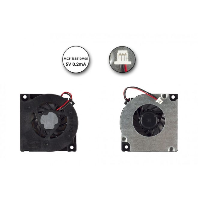 Toshiba Satellite A50, A55, Tecra A2 gyári új ventilátor, MCF-TS5510M05