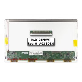   Gyári új fényes 12.1' HD (1366x768) LED kijelző (csatlakozó: 30 pin - jobb) HSD121PHW1