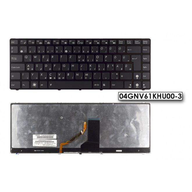 Asus U40 U40SD fekete magyar Laptop billentyűzet
