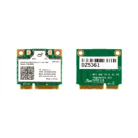   Intel Dual Band Wireless-AC 3160 gyári új Half Mini PCI-e WiFi 802.11ac (max 433 Mbps) + Bluetooth 4.0 kártya (3160HMW)
