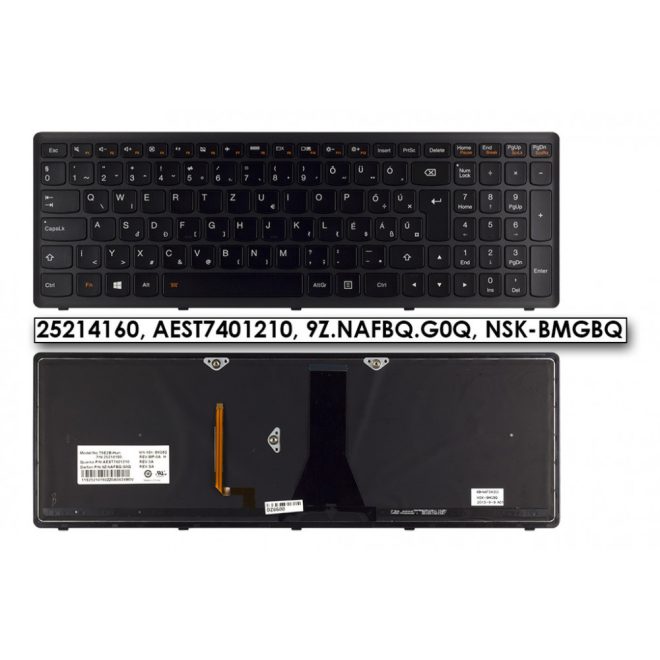 Lenovo IdeaPad Z510 fekete magyar Laptop billentyűzet