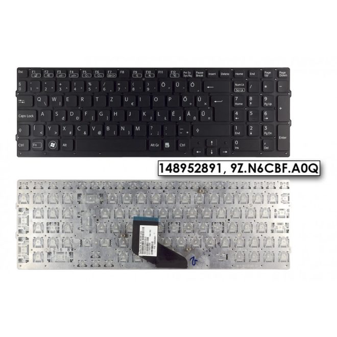 Sony Vaio VPC-F21, VPC-F22, VPC-F23, VPC-F24, MAGYAR laptop billentyűzet, 148952891
